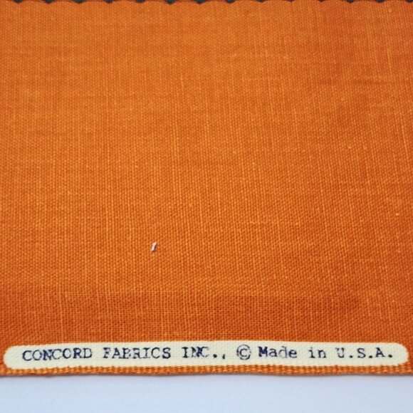 Upholstery Fabric by Concord Border Paisley Green Orange 54" x 42" - Picture 12 of 13